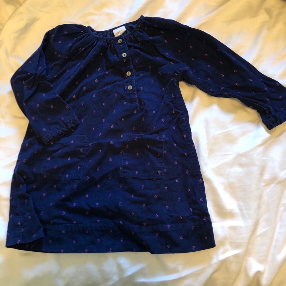 Cotton fall dress for baby girl